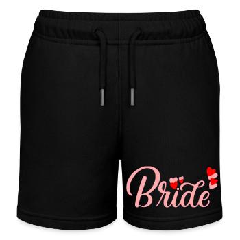 Bride Heart - Kids Organic Sweat Shorts by Stanley/Stella - black - Front