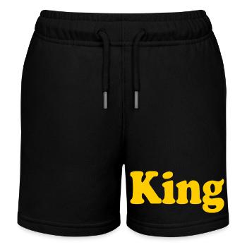 King - Kids Organic Sweat Shorts by Stanley/Stella - black - Front