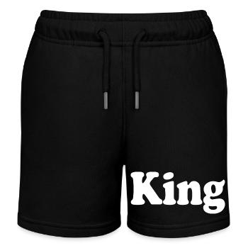 King - Kids Organic Sweat Shorts by Stanley/Stella - black - Front