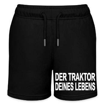 Traktor - Kinder Organic Joggingshorts Mini Bolter von Stanley/Stella - Schwarz - Vorne