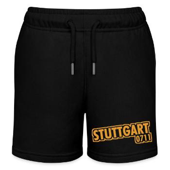 Stuttgart - 0711 - Indicatif régional - Bade-Wurtemberg - Short de jogging enfant bio Stanley/Stella - noir - Devant