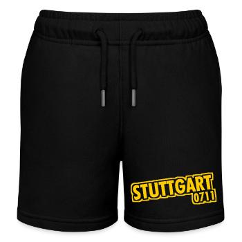 Stuttgart - 0711 - Indicatif régional - Bade-Wurtemberg - Short de jogging enfant bio Stanley/Stella - noir - Devant