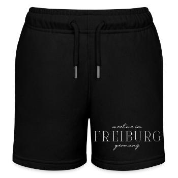 Freiburg, Germany Elegance Style Design T-Shirt - Kids Organic Sweat Shorts by Stanley/Stella - black - Front