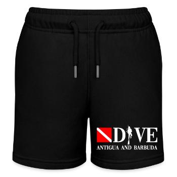 Dive - Antigua and Barbuda - Caribbean - Kids Organic Sweat Shorts by Stanley/Stella - black - Front