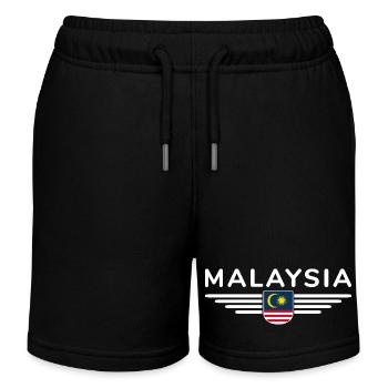 Malaisie Fan Outfit T Shirt Design - Short de jogging enfant bio Stanley/Stella - noir - Devant