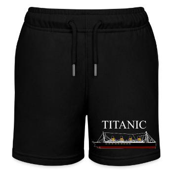Titanic - Short de jogging enfant bio Stanley/Stella - noir - Devant