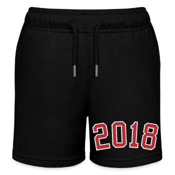 Sport Geburtsjahr 2018 - Kinder Organic Joggingshorts Mini Bolter von Stanley/Stella - Schwarz - Vorne