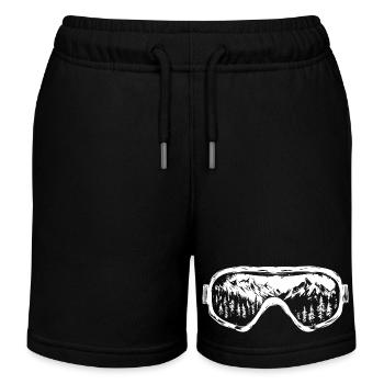 Lunettes de ski Montagnes Ski Snowboard - Short de jogging enfant bio Stanley/Stella - noir - Devant