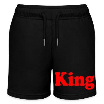 King - Kids Organic Sweat Shorts by Stanley/Stella - black - Front