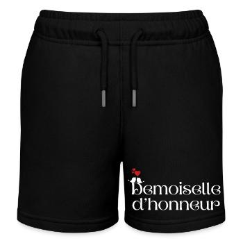 Demoiselle d’honneur - Short de jogging enfant bio Stanley/Stella - noir - Devant