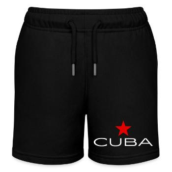 Cuba - Cuba - Fidel Castro - Iles des Caraïbes - Short de jogging enfant bio Stanley/Stella - noir - Devant