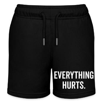 Everything Hurts - Kids Organic Sweat Shorts by Stanley/Stella - black - Front