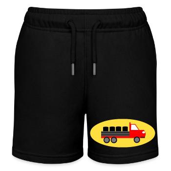Truck - Kinder Organic Joggingshorts Mini Bolter von Stanley/Stella - Schwarz - Vorne