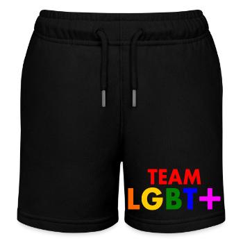 Lgbt - Short de jogging enfant bio Stanley/Stella - noir - Devant