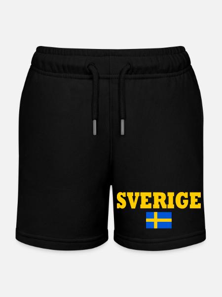 Sverige - Short de jogging enfant bio Stanley/Stella - noir