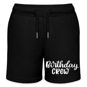 Birthday Crew - Kinder Organic Joggingshorts Mini Bolter von Stanley/Stella - Schwarz - Vorne
