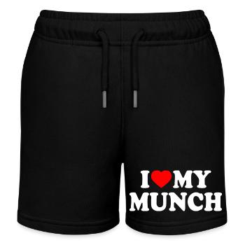 I love my munch - Kinder Organic Joggingshorts Mini Bolter von Stanley/Stella - Schwarz - Vorne