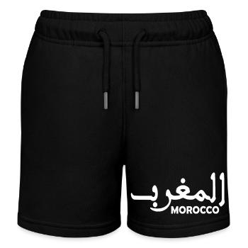 Marokko - Kinder Organic Joggingshorts Mini Bolter von Stanley/Stella - Schwarz - Vorne