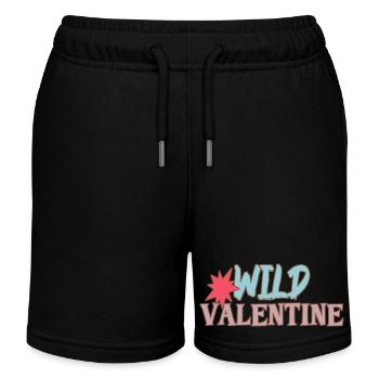 Saint-Valentin sauvage - Short de jogging enfant bio Stanley/Stella - noir - Devant