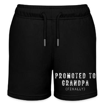 Schwangerschaftsankündigung für Großeltern Lustig - Kinder Organic Joggingshorts Mini Bolter von Stanley/Stella - Schwarz - Vorne