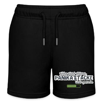 S’il vous plaît ne dérangez pas, l’attaque de panique n’est que l’anxiété de chargement - Short de jogging enfant bio Stanley/Stella - noir - Devant