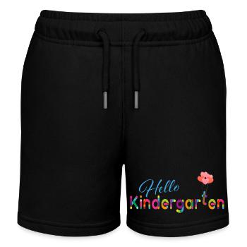 Hello Kindergarten - Kinder Organic Joggingshorts Mini Bolter von Stanley/Stella - Schwarz - Vorne