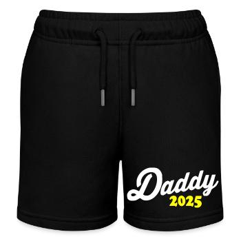 Daddy 2025 - Kinder Organic Joggingshorts Mini Bolter von Stanley/Stella - Schwarz - Vorne