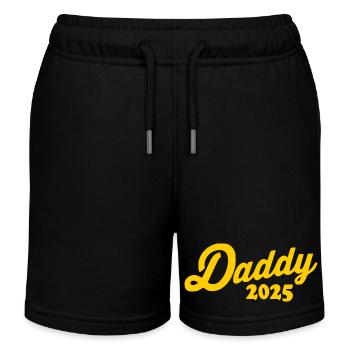 Daddy 2025 - Kinder Organic Joggingshorts Mini Bolter von Stanley/Stella - Schwarz - Vorne