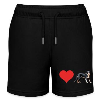 i Love Australian Shepherd - Pet Dog Design - Short de jogging enfant bio Stanley/Stella - noir - Devant