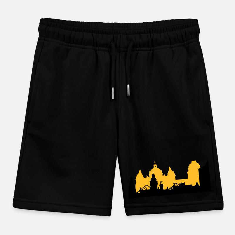 Leipzig Skyline Kids Organic Sweat Shorts by Stanley/Stella