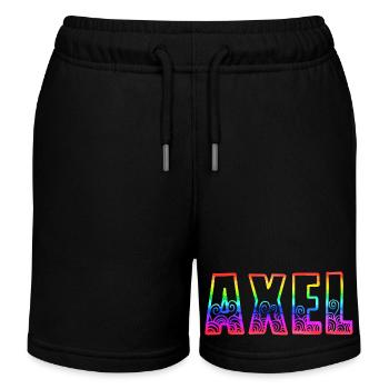 axel rs regenbogen - Kinder Organic Joggingshorts Mini Bolter von Stanley/Stella - Schwarz - Vorne