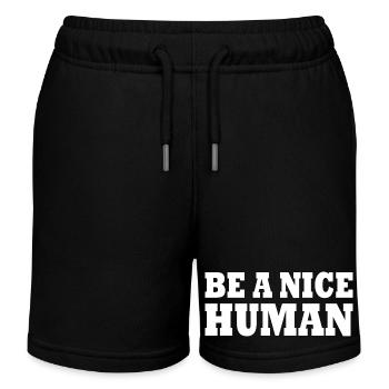 Be a nice human - Short de jogging enfant bio Stanley/Stella - noir - Devant