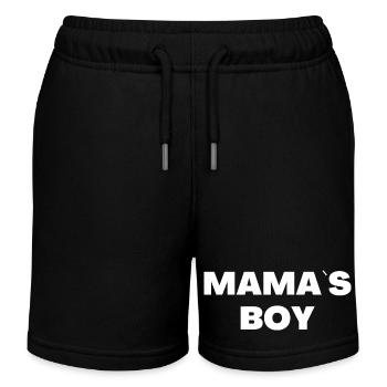 Le garçon de maman - Short de jogging enfant bio Stanley/Stella - noir - Devant