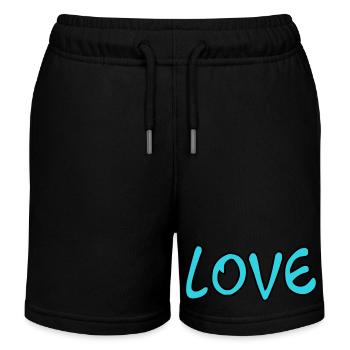 LIEBE. MAMA. MUTTERTAG. SCHÖNEN MUTTERTAG - Kinder Organic Joggingshorts Mini Bolter von Stanley/Stella - Schwarz - Vorne