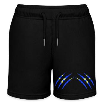 Claws Sweden 2 - Kids Organic Sweat Shorts by Stanley/Stella - black - Front