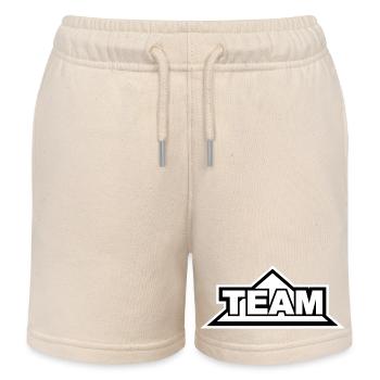 Team - Kids Organic Sweat Shorts by Stanley/Stella - soft Ecru - Front