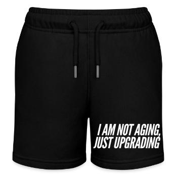 Funny birthday saying - Kids Organic Sweat Shorts by Stanley/Stella - black - Front