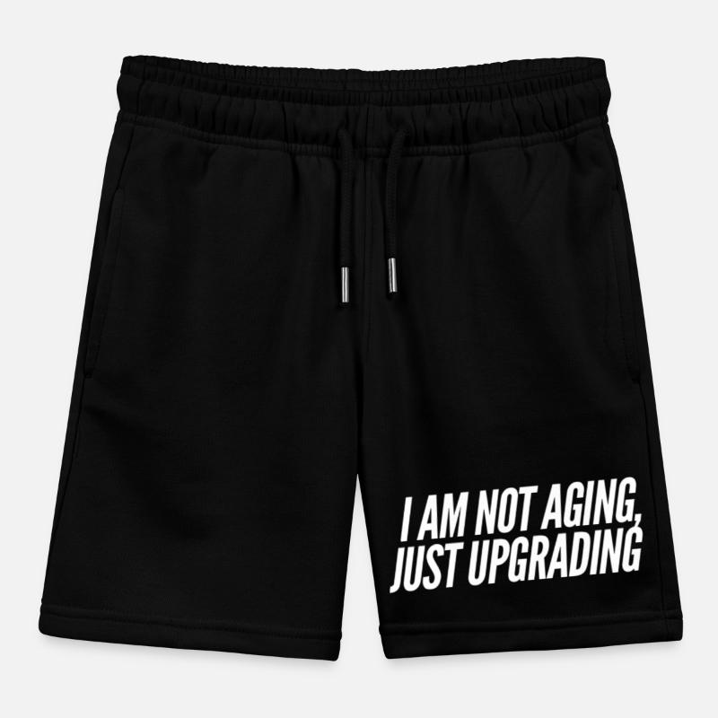 Funny birthday saying Kids Organic Sweat Shorts by Stanley/Stella