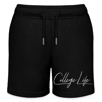 College Life, Class Of 2025 - Kids Organic Sweat Shorts by Stanley/Stella - black - Front