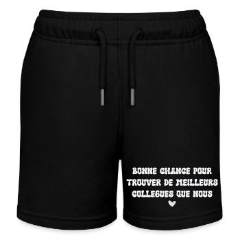 Cadeau depart collegue de travail humour Homme - Short de jogging enfant bio Stanley/Stella - noir - Devant