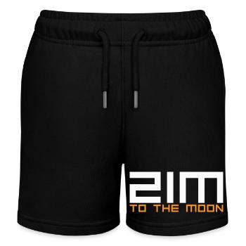 Bitcoin to the Moon - Kinder Organic Joggingshorts Mini Bolter von Stanley/Stella - Schwarz - Vorne