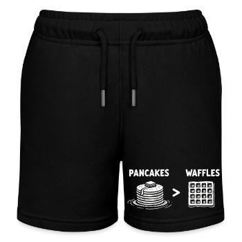Crêpes sur gaufres - Short de jogging enfant bio Stanley/Stella - noir - Devant