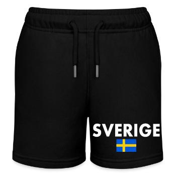 Sverige - Kinder Organic Joggingshorts Mini Bolter von Stanley/Stella - Schwarz - Vorne