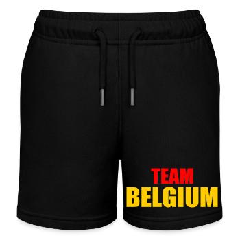 Belgium - Kids Organic Sweat Shorts by Stanley/Stella - black - Front