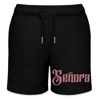 Señora Engagement Bride To Be Wedding Party - Kids Organic Sweat Shorts by Stanley/Stella - black - Front