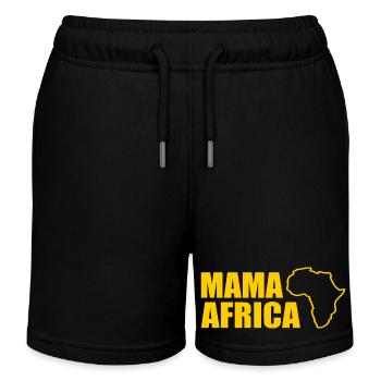 Mama africa - Kids Organic Sweat Shorts by Stanley/Stella - black - Front