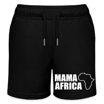 Mama africa - Kids Organic Sweat Shorts by Stanley/Stella - black - Front