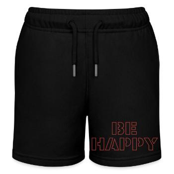 be happy - Kinder Organic Joggingshorts Mini Bolter von Stanley/Stella - Schwarz - Vorne