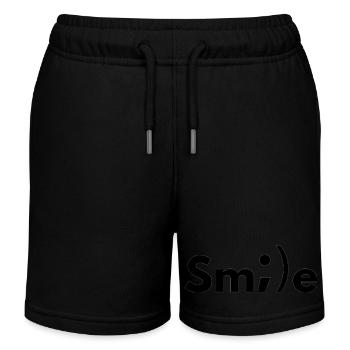 Smile - Kids Organic Sweat Shorts by Stanley/Stella - black - Front