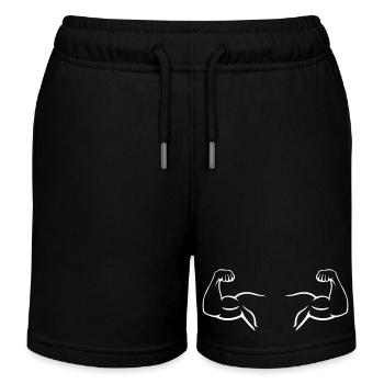 Biceps 2 - Short de jogging enfant bio Stanley/Stella - noir - Devant